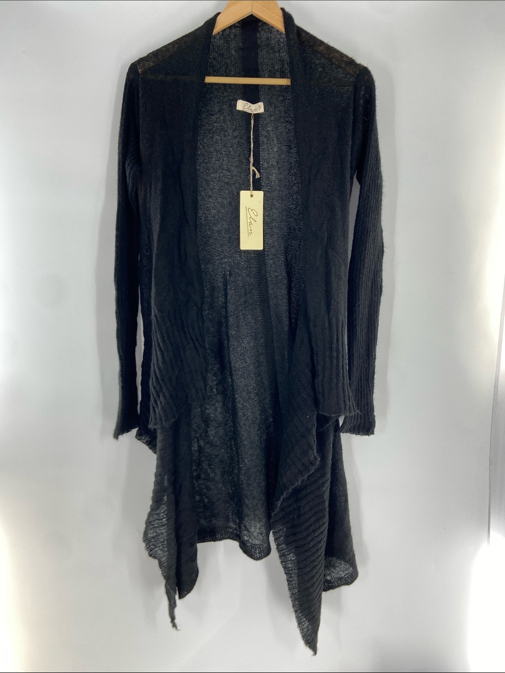 Elan Black Cardigan Sweater Size S NWT